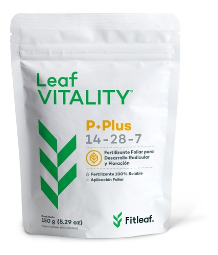 Fertilizante Foliar Leaf Vitality P Plus 14-28-7 De 150g