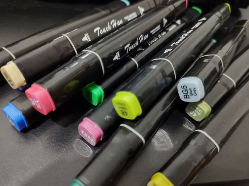 Marcadores Plumones Doble Punta 60 Colores Twin Marker