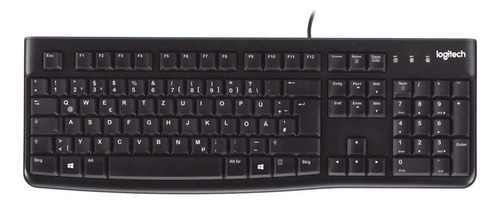 Teclado Logitech K120 QWERTY español color negro