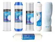 Comprar Kit 6 Repuestos Filtros Agua Ultrafiltración Alcalino 2.5x10