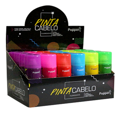 Spray Tinta Para Cabelo Não Mancha Sai Na Água 135ml Cor Dourado