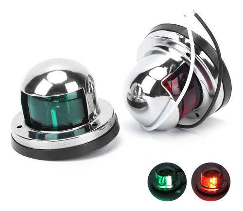 - Led Boat Navigation 8, Señal Roja/verde, Acero Inoxidable