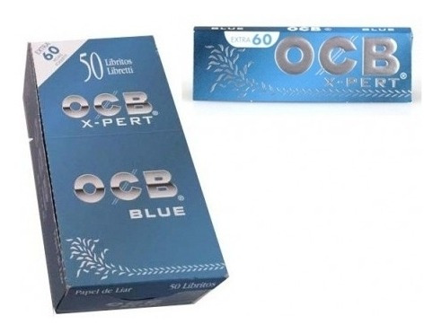 Rolling Paper Ocb Caja De Cincuenta Pquete Sesenta Hojas 