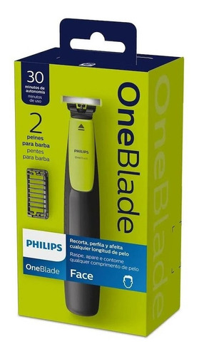 Imagen 2 de 7 de Afeitadora Philips Oneblade Qp2510 Recargable + Qp210