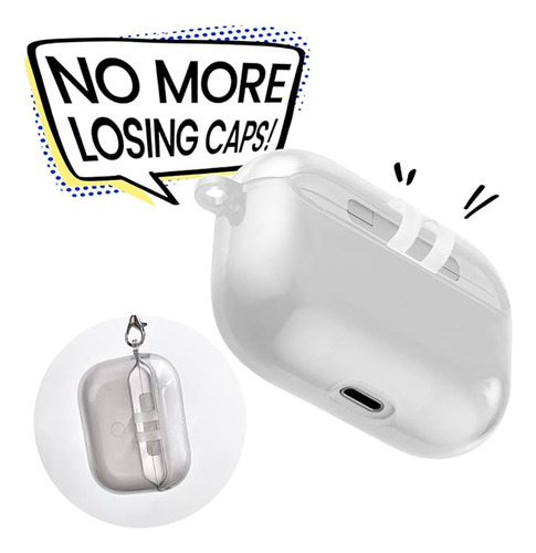 Case Traslucido Para AirPods De 3ra Gen, 4ta Gen, Pro 2