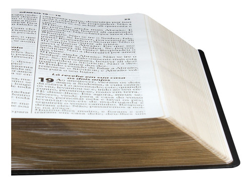 Bíblia Sagrada Letra Extra Gigante Capa De Couro Legítimo