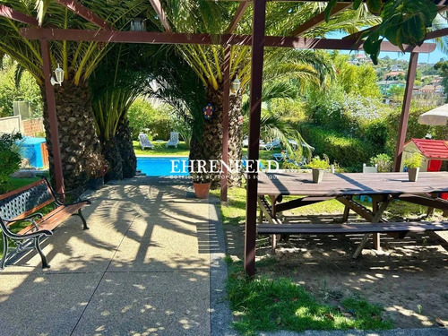 Camilo Henriquez, Quilpué. Casa Con Hermoso Jardín.