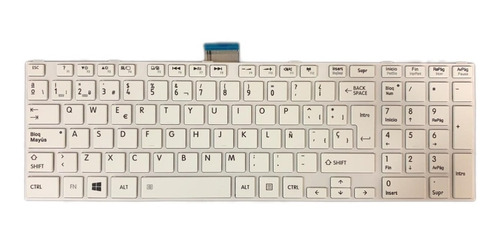 Teclado Toshiba L850 L855 L870 L870d L875 L875d Blanco