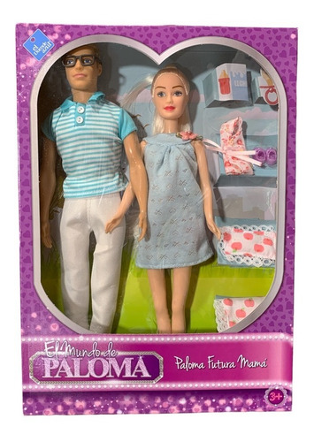 Imagen 2 de 6 de Muñeca Paloma Futura Mamá Con Tomy Y Acces Duende Azul Full
