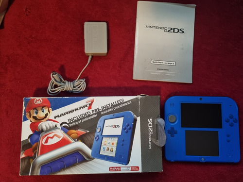 Consola Nintendo 2ds Eletric Blue Mario Kart 7 En Caja Origi