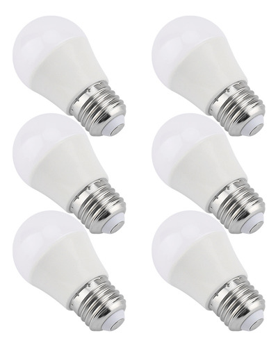 6 Unidades De Minibombillas Led De 5 W, Luz Blanca Cálida, B