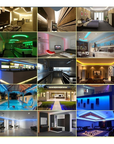 Imagen 7 de 10 de Tira Led Rgb 3528 5m Siliconadas Exterior + Fuente + Control