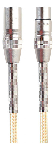 Cabo XLR trançado XLR macho para fêmea de 16,4 pés, para Alt