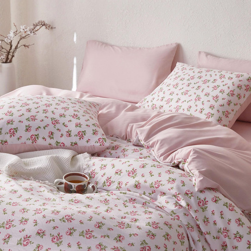 Wake In Cloud - Juego De Funda De Edredón Coquette, Floral C