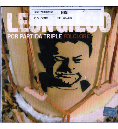 Leon Gieco  Por Partida Triple  Folclore. $ 40.000 Nuevo