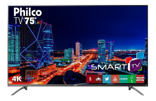 Imagem 1 de 4 de Smart Tv Led 75 4k Philco Bivolt