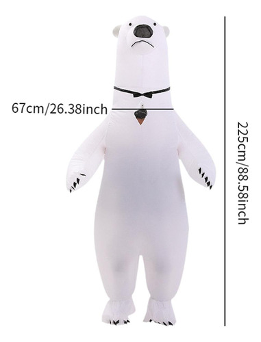 Traje Inflável Do Urso , Traje De Cosplay Do Terno Do De