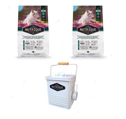 Alimento Nutrique Sterilised Gato Castrado Sobrepeso 2kg X 2