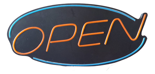 Cartel Luminoso Neón Led 12v Open - Negocios - Melamina