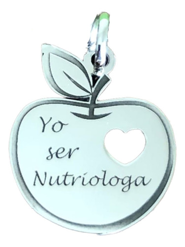 Dije De Plata Fina 925 Amo Ser Nutriologa