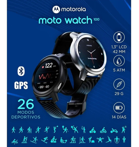 Reloj Motorola Moto Watch 100 - Vfhogar