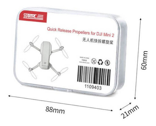 Kit De Hélices Engate Rápido Para Drone Dji Mini 2 - Startrc
