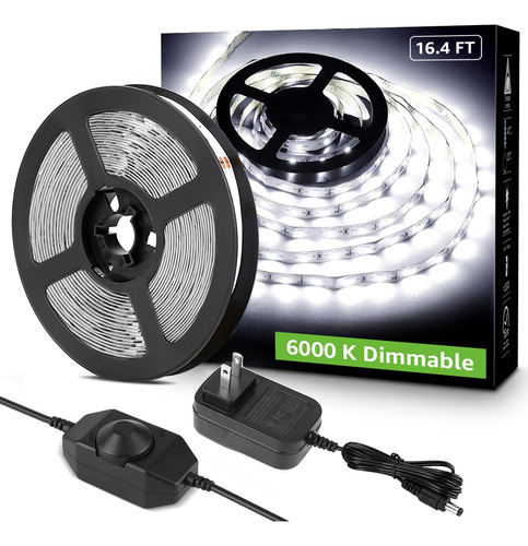 Tira De Luces Led Lepro, 5 M, Regulable, 6000 K, 300 Led, 28