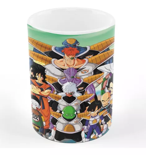 Caneca Geek Dragon Ball Z Sayajins Clássico Resolução 4k