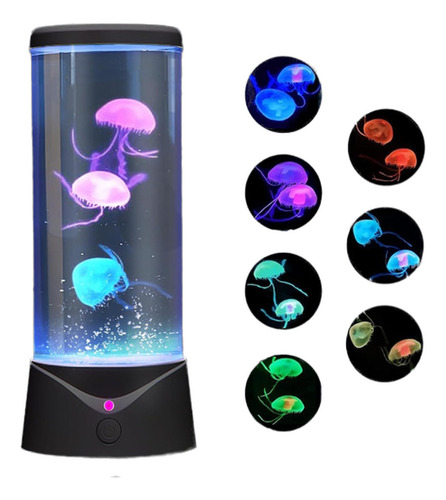 Luz Nocturna De Medusa Lámpara Cambio De Color Decoración Ho