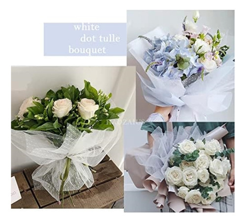 Papel De Flores De Boda, Ramo De Flores De Tul, Material De