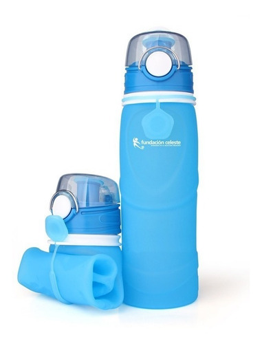 Imagen 1 de 9 de Botella Purificadora De Silicona Plegable Deporte Y Viajes