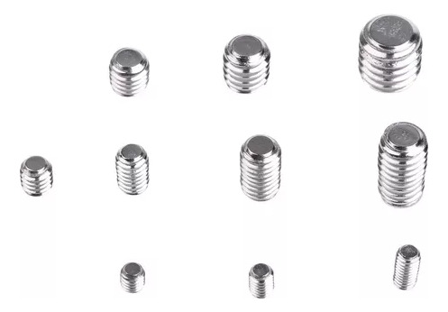 200 Tornillos Sin Cabeza Hexagonal De Cabeza Plana M3-m8 B