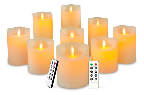 Nimiko Velas Sin Llama, Velas Led A Pilas Con Temporizador R