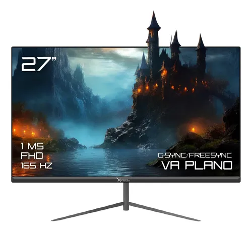 comprar Monitor Gamer Xzeal 27 Xz4015-1 Plano Va Fhd 165hz 1ms Negro