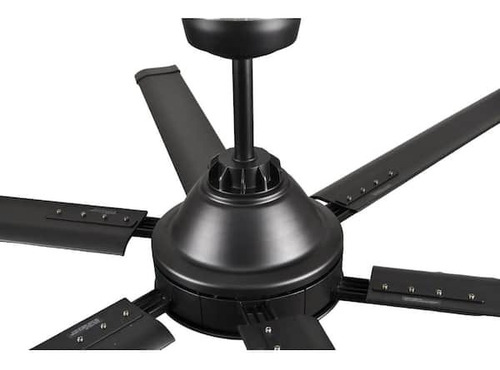 Abanico De Techo Grande 72' Control De Pared Home Deppot 1.829 M 60hz Negro Negro Plástico 6