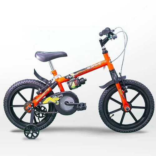 Bicicleta Aro 16 Infantil Track Bikes Dino Neon On Laranja Tamanho do quadro 10