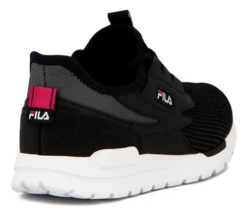 Championes Fila Tr knit Para Dama Negro blanco