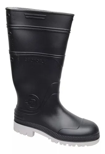 Bota De Lluvia De Hombre (industrial Negra 6800)