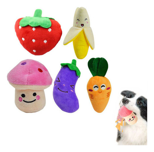 P 5 Juguetes De Peluche Para Perros Que Chirrían