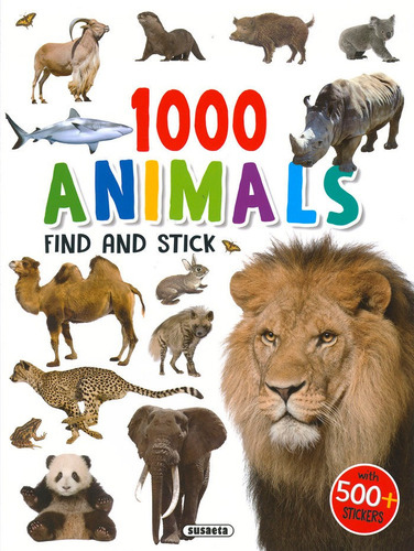 Libro 1000 Animals Find And Stick