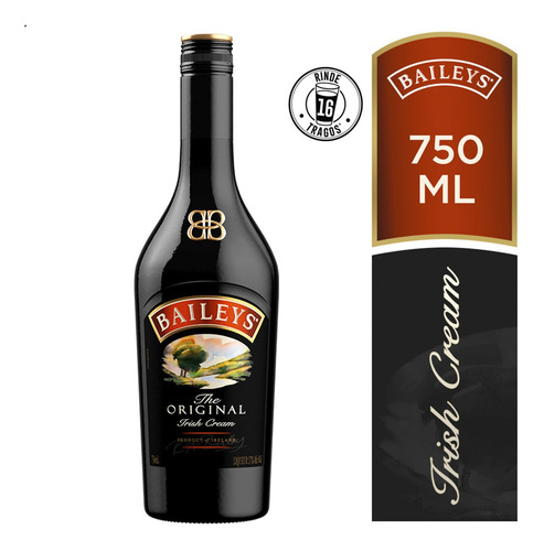 Imagen 2 de 9 de Baileys Licor Original Crema Irlandesa Irish 750ml Botella