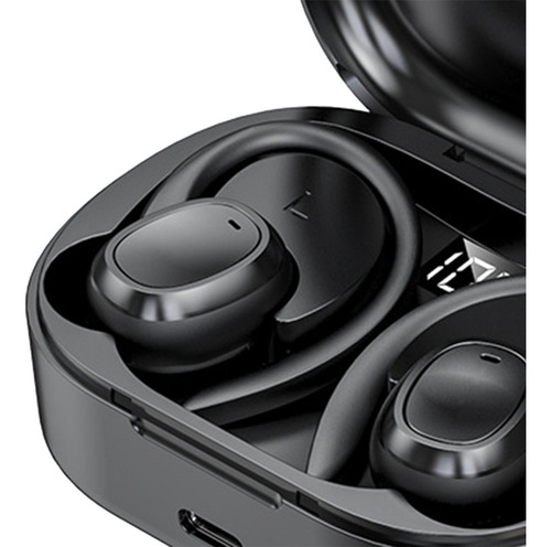Auriculares Auriculares Ganchos Para Las Orejas Negro