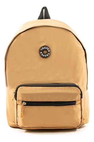 Mochila Mujer Tropea Gravinia Color Marrón Claro Diseño De La Tela Liso