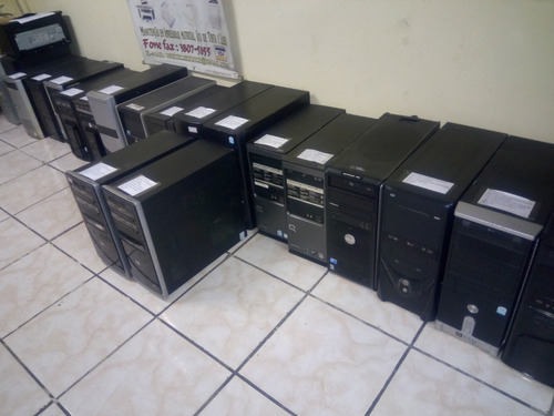Lote 10 Computadores D Core Varios Modelos 2gb Ddr 2 Hd 80 (Usado)