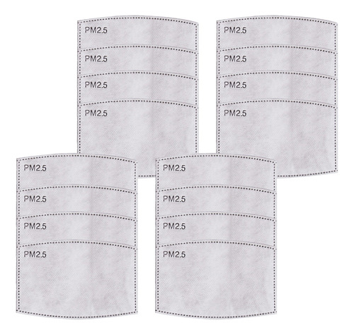 Inserto De Filtro De Carbón Activado Pm2.5 De 50 Piezas, 5 C