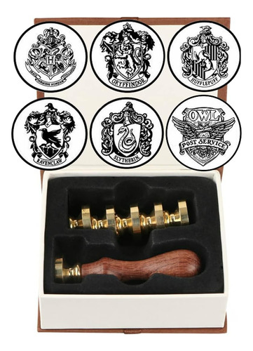 Juego De Sellos De Cera, Hogwarts Magic School Seal Kit...