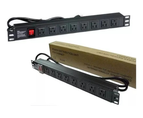 Regleta Pdu Supresor De Picos Rack 8 Tomas 110v Qnet