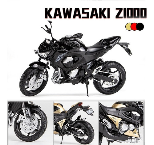 Kawasaki Z1000 1:12 Miniatura De Metal Autos Juguetes