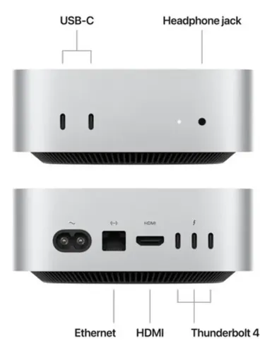 Apple Mac Mini M4 16gb/256gb Ssd - Silver | MercadoLivre