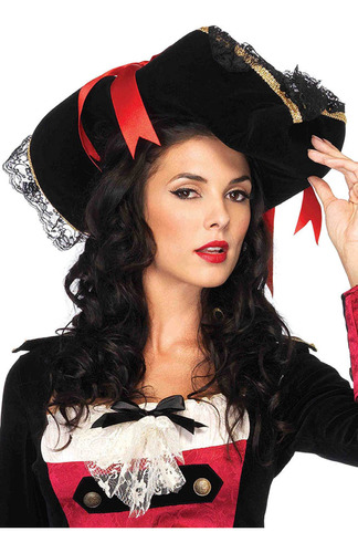 Leg Avenue - Sombrero De Pirata Para Mujer, Talla Unica , Ne